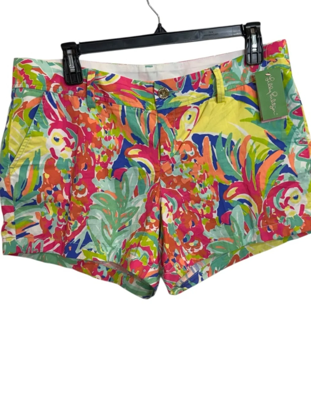 Lilly Pulitzer Callahan Shorts Multi Casa Banana Tropical Sz. 16